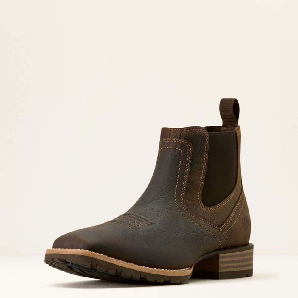 Ariat® (Men's 12 D) Hybrid Low Boy™ Chelsea Boot, Warm Brown Elephant - $170